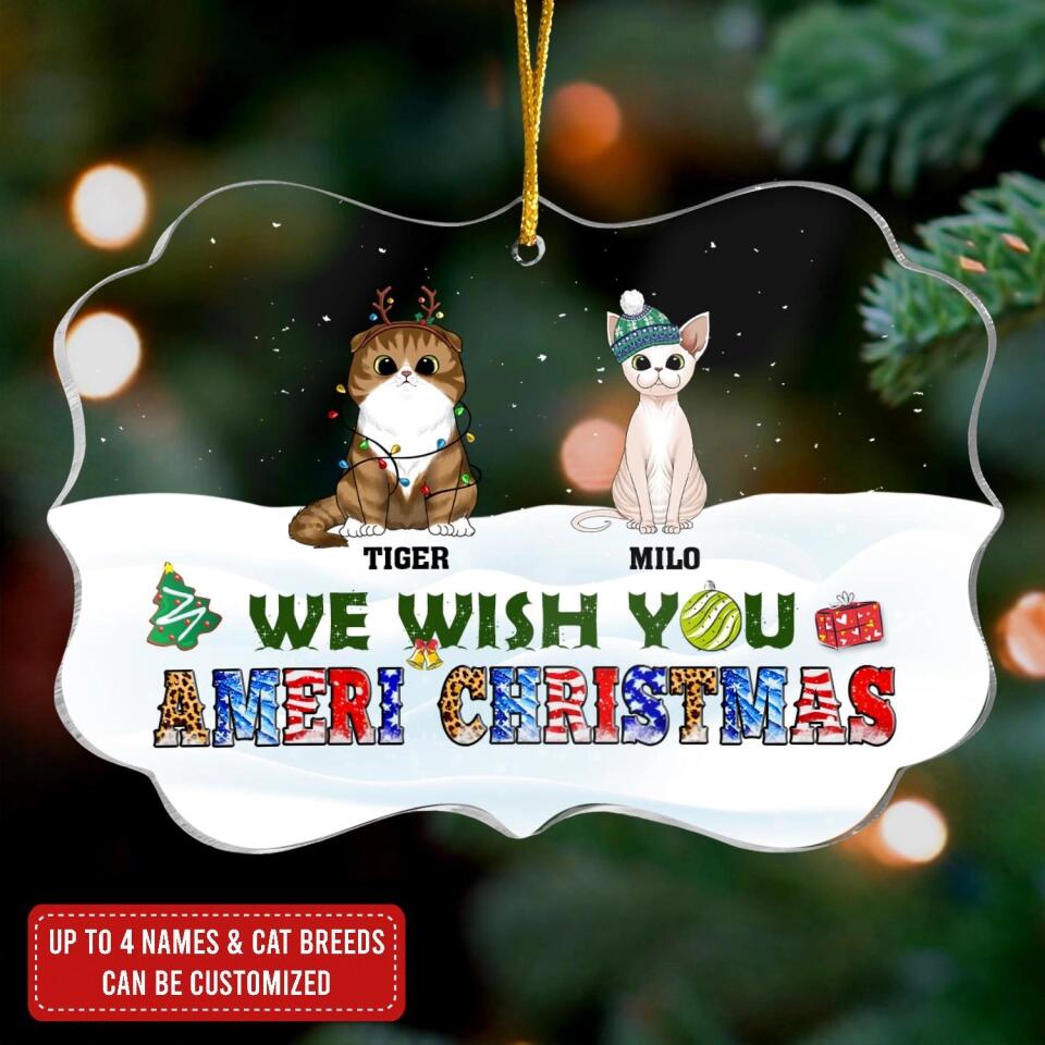 We Wish You Ameri Christmas - Personalized Acrylic Ornament