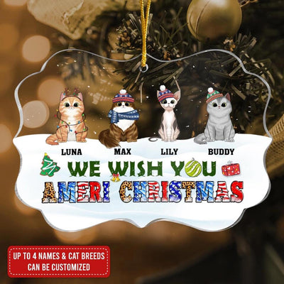 We Wish You Ameri Christmas - Personalized Acrylic Ornament
