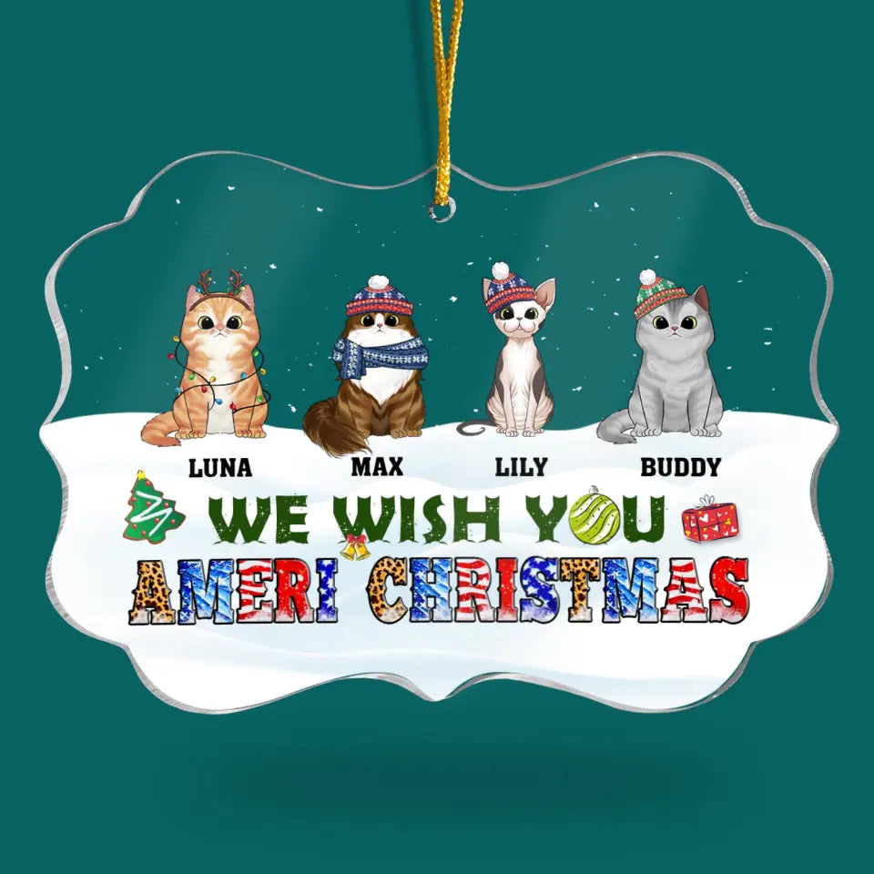 We Wish You Ameri Christmas - Personalized Acrylic Ornament