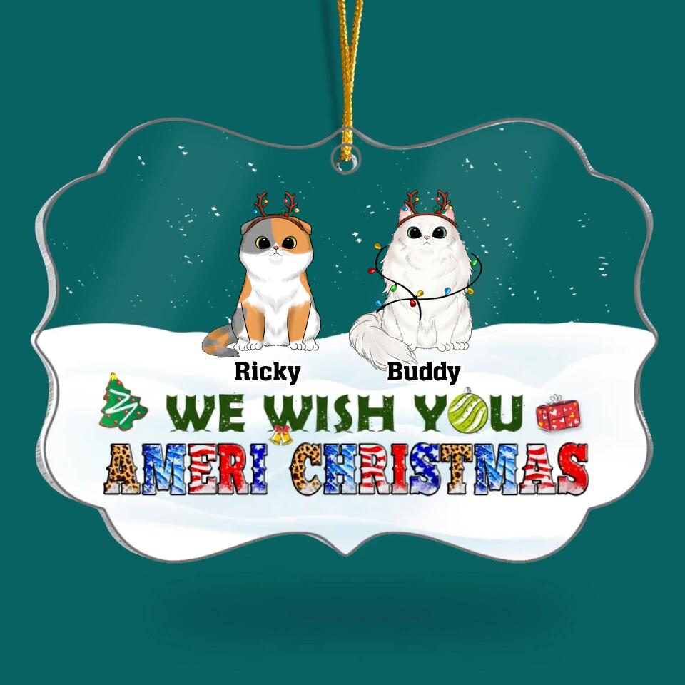 We Wish You Ameri Christmas - Personalized Acrylic Ornament