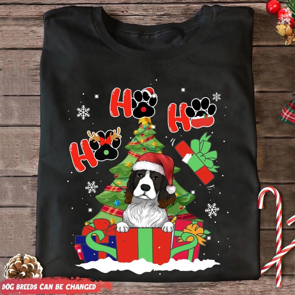 Dog Christmas Ho Ho Ho - Personalized Shirt