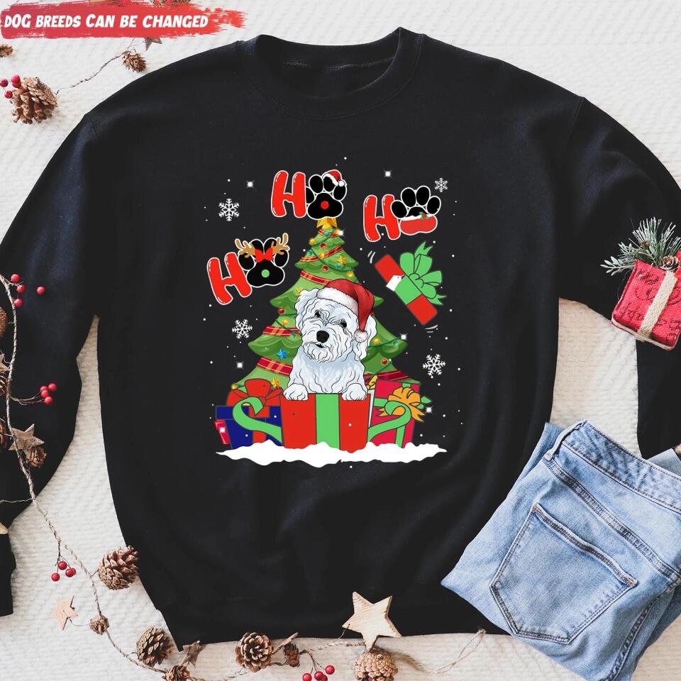 Dog Christmas Ho Ho Ho - Personalized Shirt