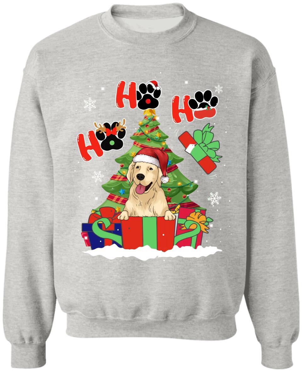 Dog Christmas Ho Ho Ho - Personalized Shirt