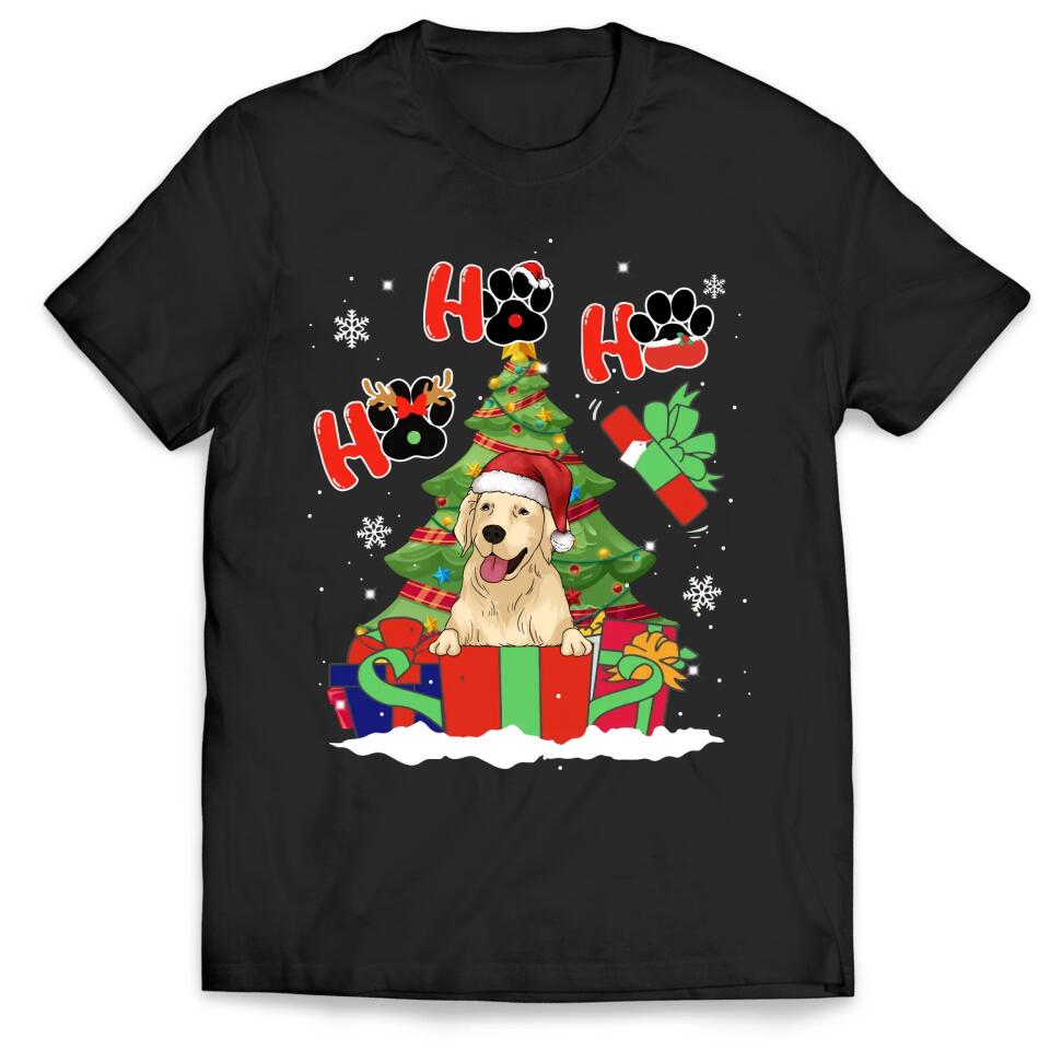 Dog Christmas Ho Ho Ho - Personalized Shirt