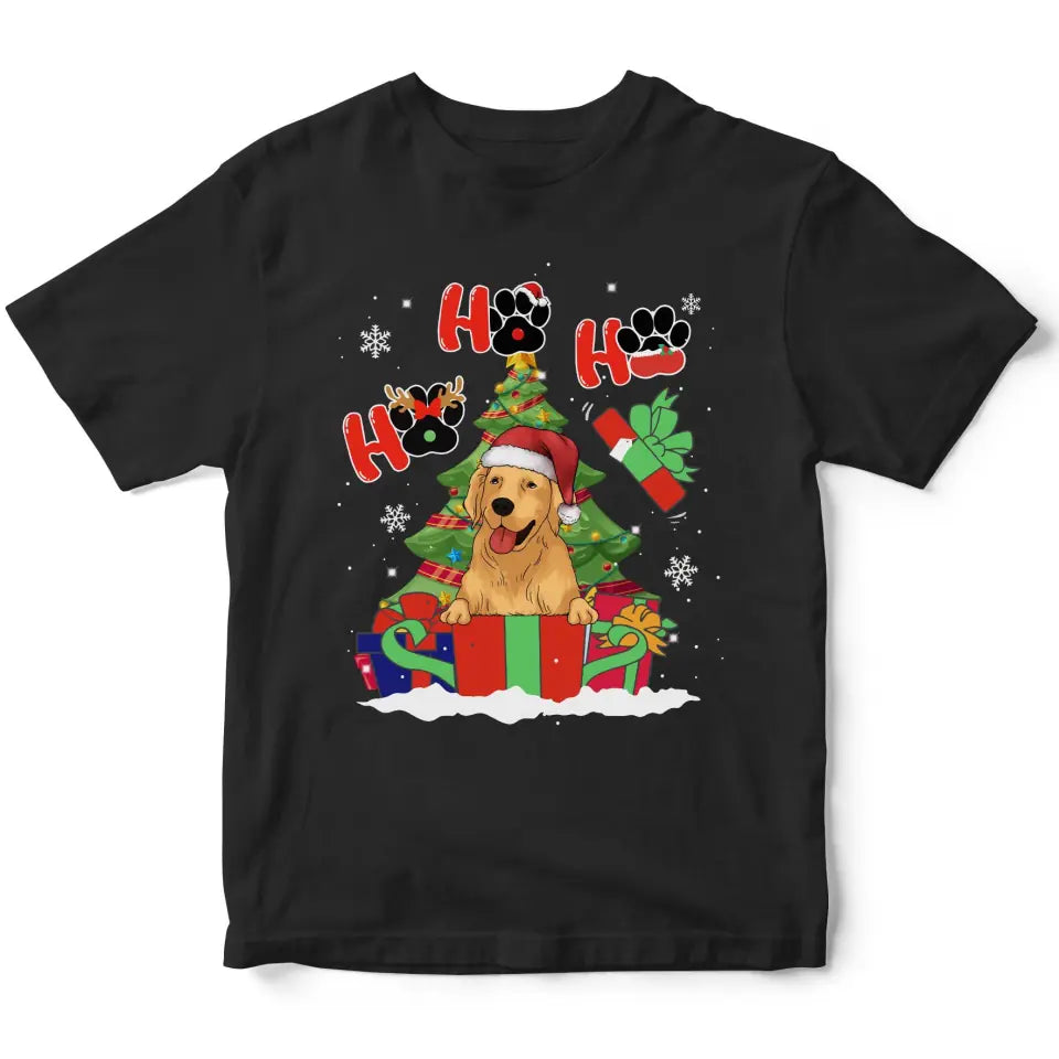 Dog Christmas Ho Ho Ho - Personalized Shirt