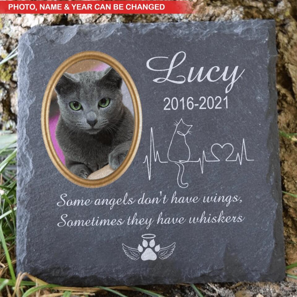 Some Angels Don't have Wings, Cat Memorial - Personalized Memorial Stone