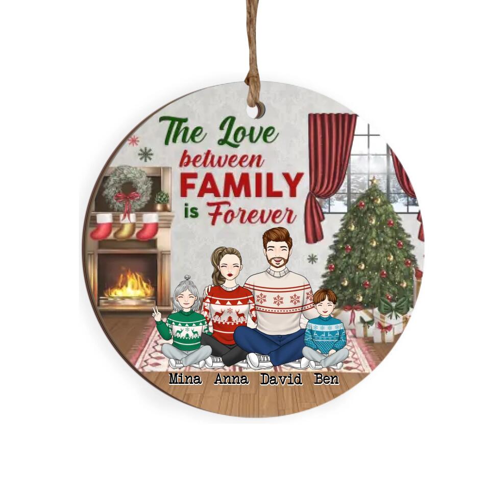 Family Ornament, Couple Christmas Ornament, Fur Family Christmas Ornament, New Family Portrait Gift