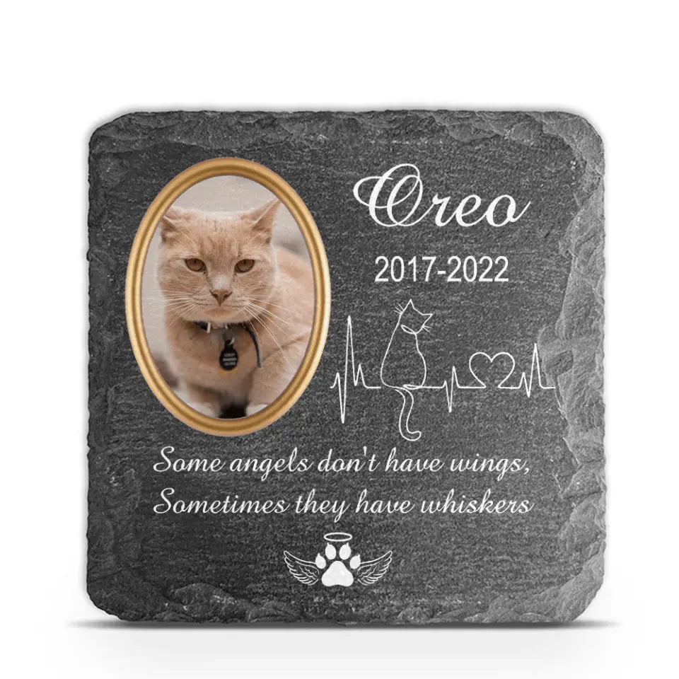 Some Angels Don&#39;t have Wings, Cat Memorial - Personalized Memorial Stone