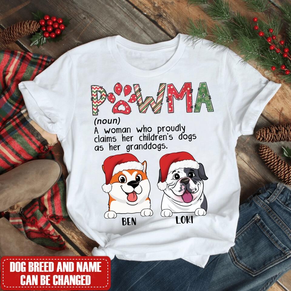 Pawma Christmas Shirt, Dog Lover Shirt - Personalized Shirt