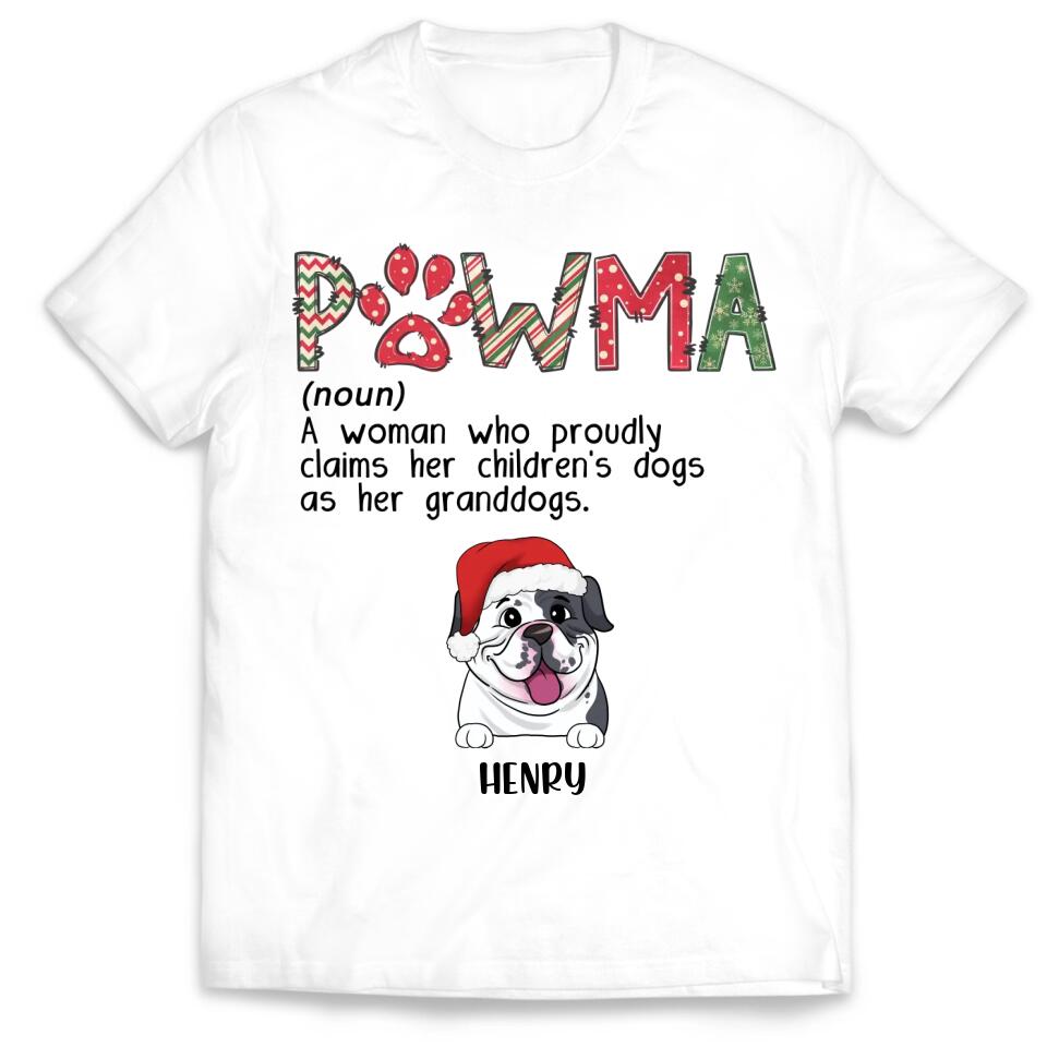 Pawma Christmas Shirt, Dog Lover Shirt - Personalized Shirt