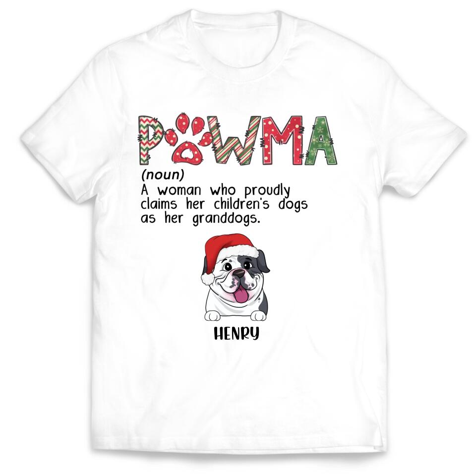 Pawma Christmas Shirt, Dog Lover Shirt - Personalized Shirt