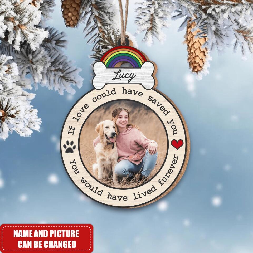 If Love Could  Have Saved You - Personalized Pet Memorial Ornament