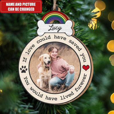 If Love Could  Have Saved You - Personalized Pet Memorial Ornament