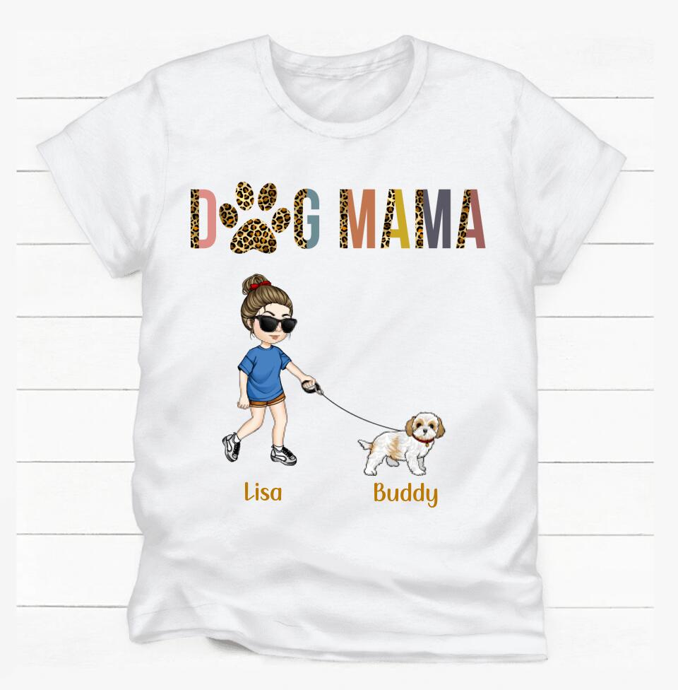 Dog Mom - Personalized T-shirt, Dog Mama Shirt, Gift For Dog Mom