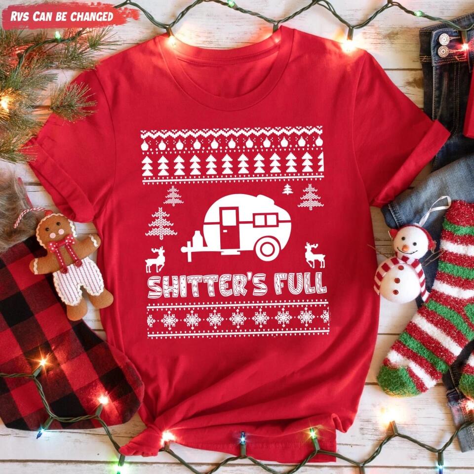 Christmas Vacation Shitter's Full Ugly Christmas - Personalized T-Shirt