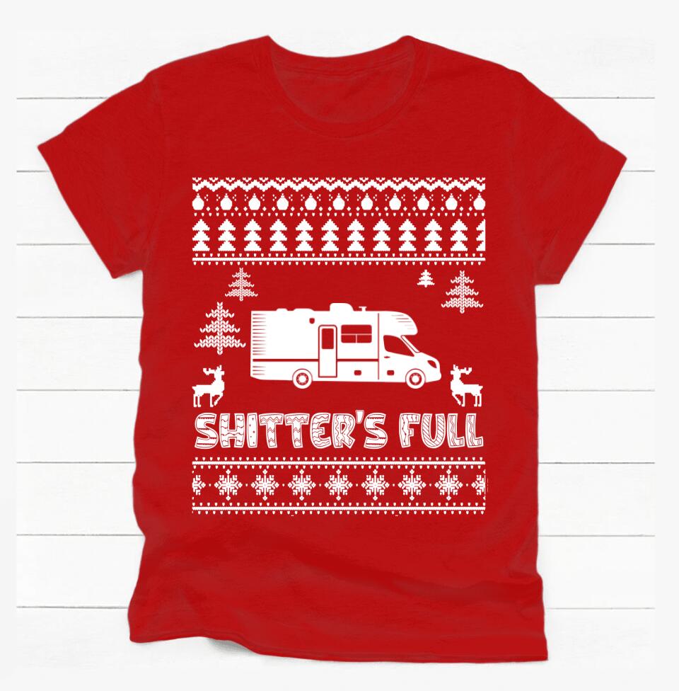 Christmas Vacation Shitter's Full Ugly Christmas - Personalized T-Shirt