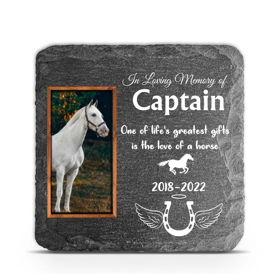 One Of Life&#39;s Greatest Gifts - Personalized Horse Pony Memorial Stone, Horse Memorial