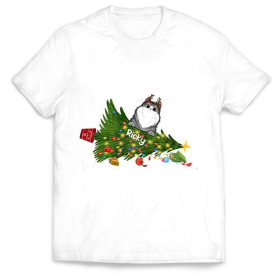 Oh Christmas Tree Cat Shirt - Personalized Christmas Shirt