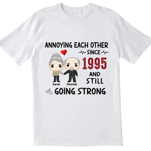 Annoying Each Other, Still Going Strong - Personalized T-shirt, Gift For Couple