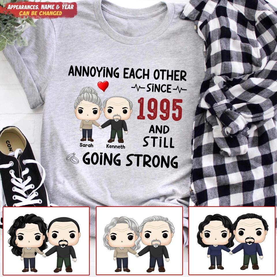 Annoying Each Other, Still Going Strong - Personalized T-shirt, Gift For Couple