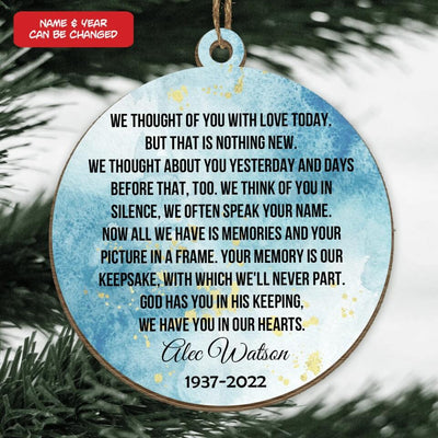 Personalized Christmas Ornament In Memory of Loved One | In Loving Memory | Gift for Loss | Gift For Remembrance | Customized Christmas Gift