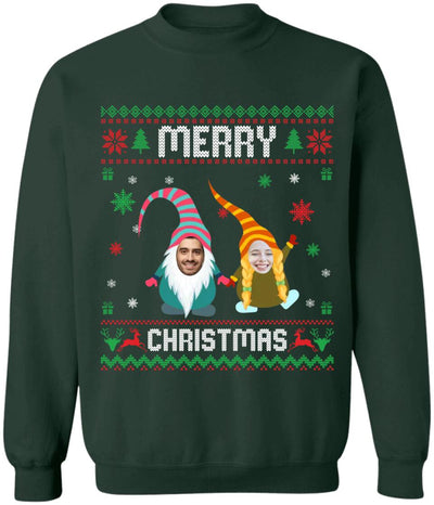Merry Christmas Custom Face Shirt - Personalized T-shirt, Family Matching T-Shirt, Gift For Family, Upload Photo