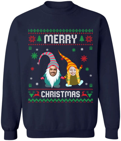 Merry Christmas Custom Face Shirt - Personalized T-shirt, Family Matching T-Shirt, Gift For Family, Upload Photo