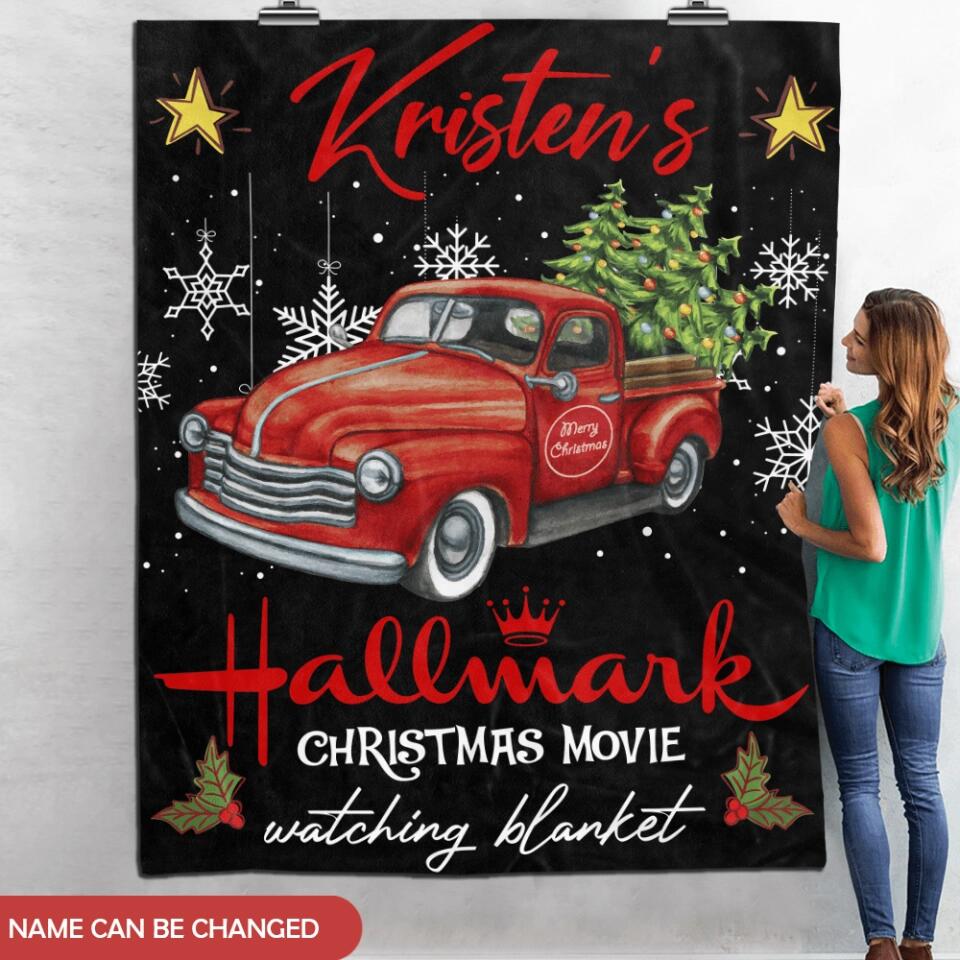 This Is My Hallmark Movie Watching Blanket - Personalized Blanket, Gift For Christmas