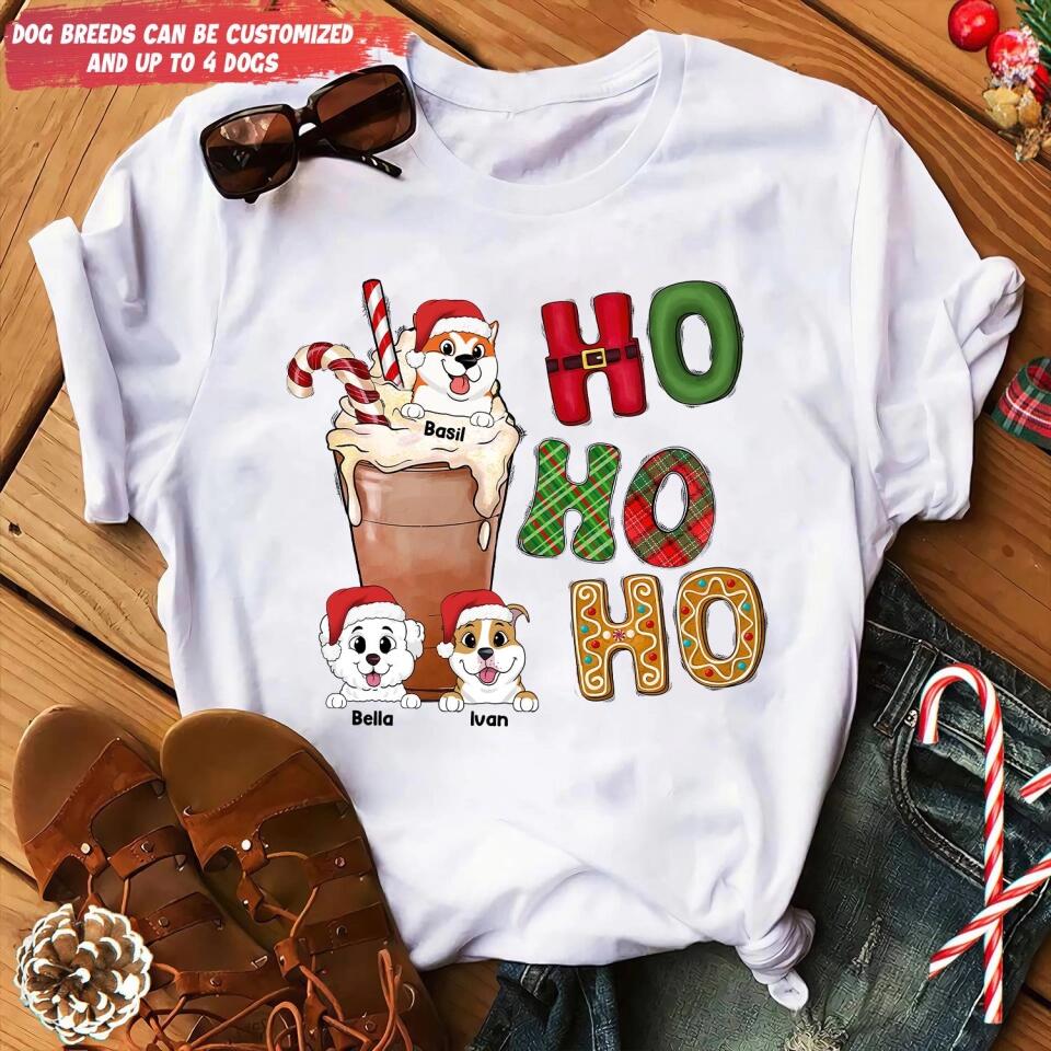 Ho Ho Ho Dog Sweater - Dog Lovers Shirt - Gift For Dog Mom - Dog Mom Shirt - Personalized Dog Shirt