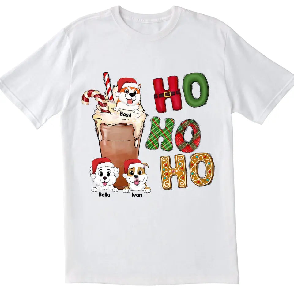 Ho Ho Ho Dog Sweater - Dog Lovers Shirt - Gift For Dog Mom - Dog Mom Shirt - Personalized Dog Shirt
