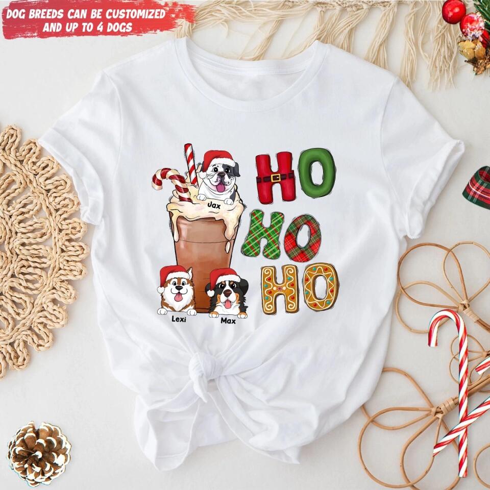 Ho Ho Ho Dog Sweater - Dog Lovers Shirt - Gift For Dog Mom - Dog Mom Shirt - Personalized Dog Shirt