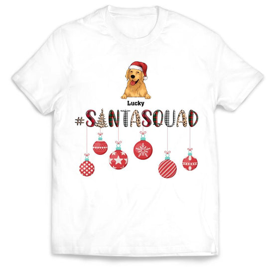 Christmas Dog Santa Squad - Personalized Shirt