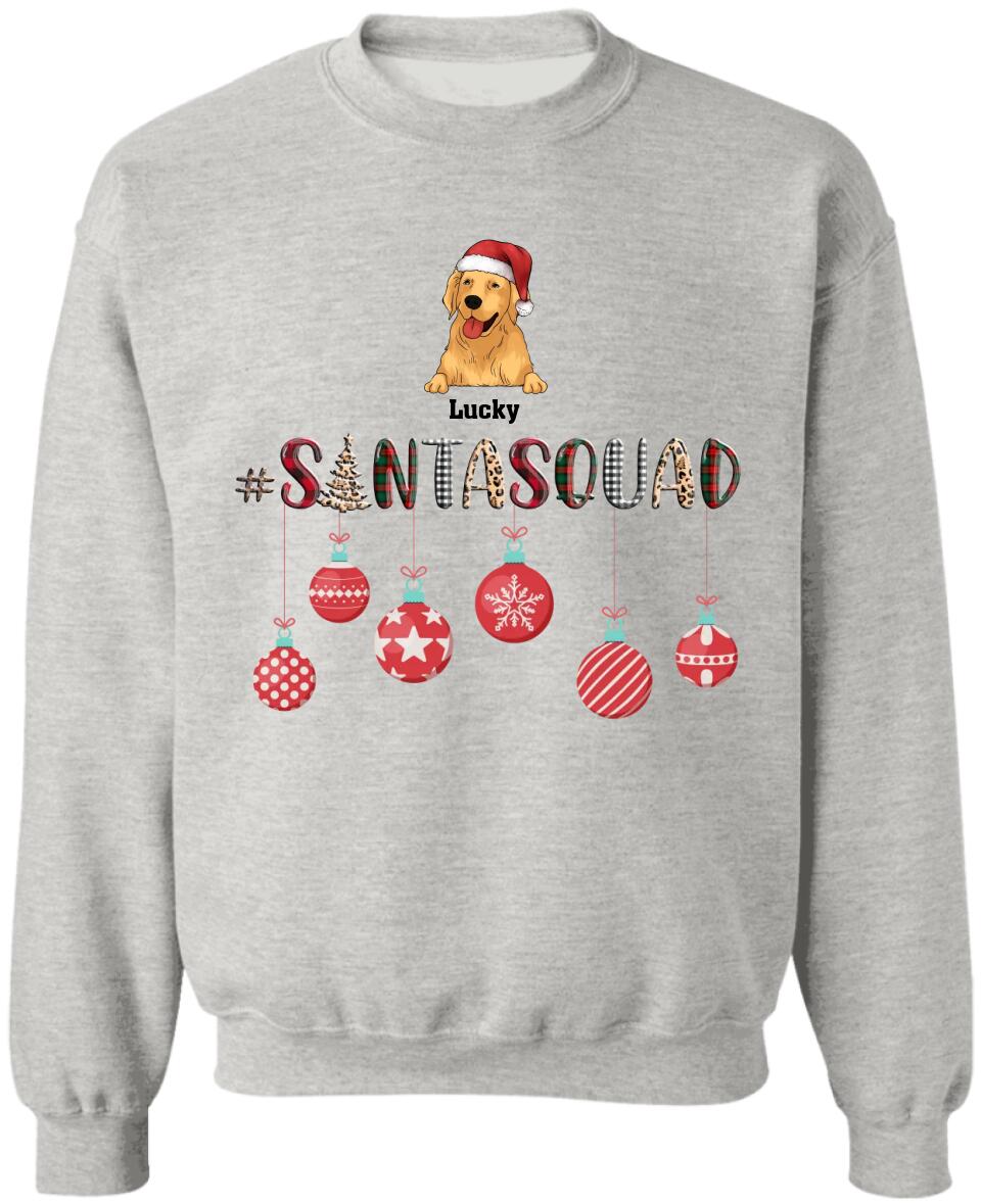Christmas Dog Santa Squad - Personalized Shirt
