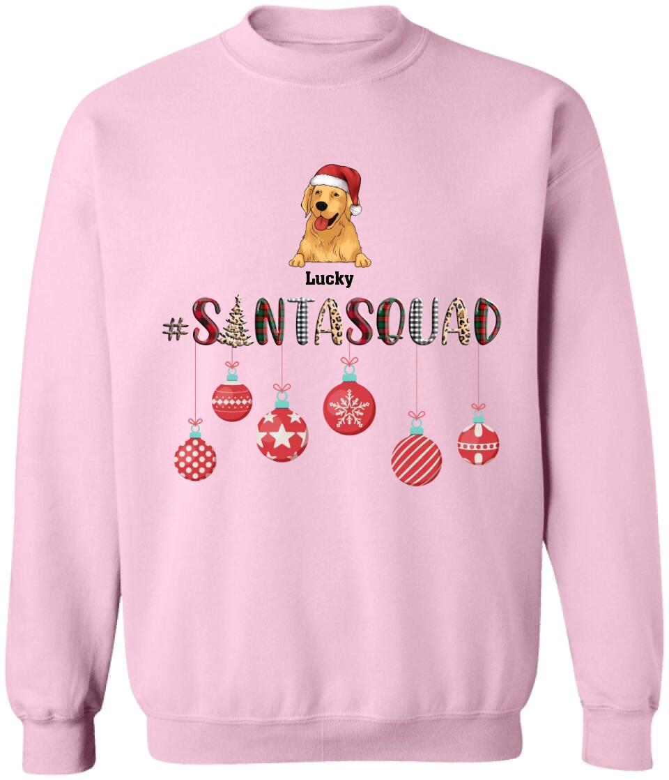 Christmas Dog Santa Squad - Personalized Shirt