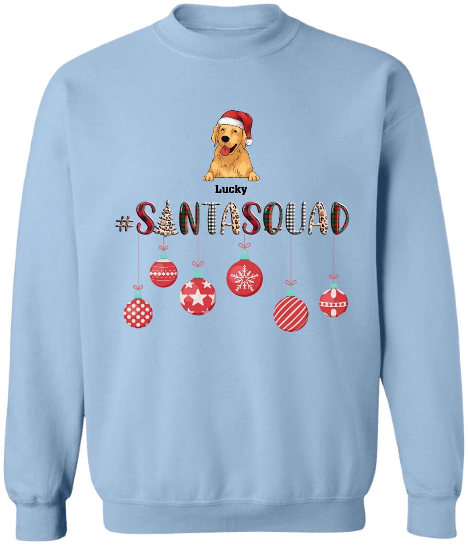 Christmas Dog Santa Squad - Personalized Shirt