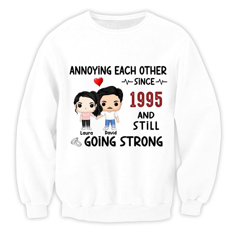 Annoying Each Other, Still Going Strong - Personalized T-shirt, Gift For Couple