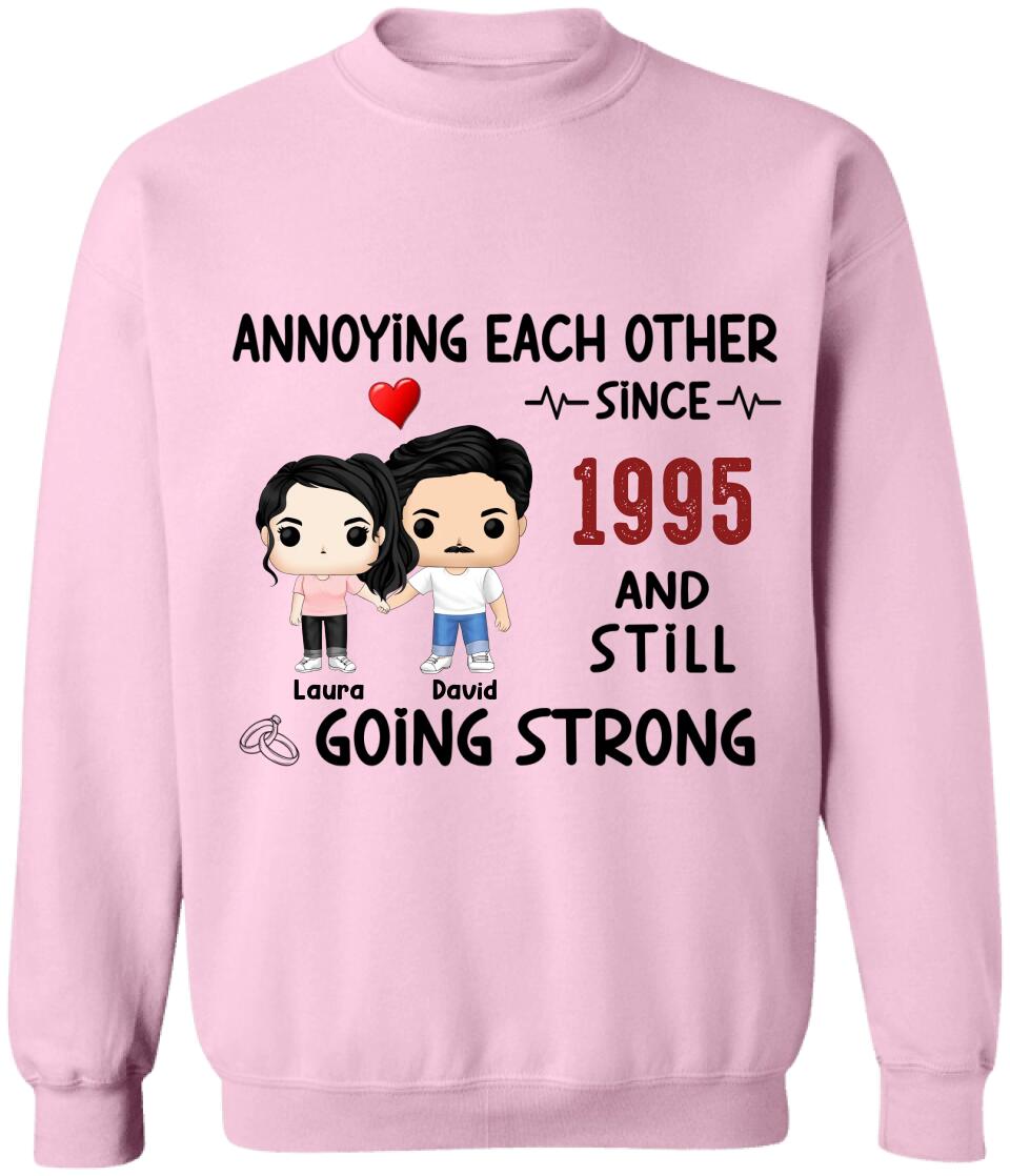 Annoying Each Other, Still Going Strong - Personalized T-shirt, Gift For Couple