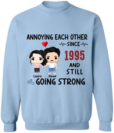 Annoying Each Other, Still Going Strong - Personalized T-shirt, Gift For Couple