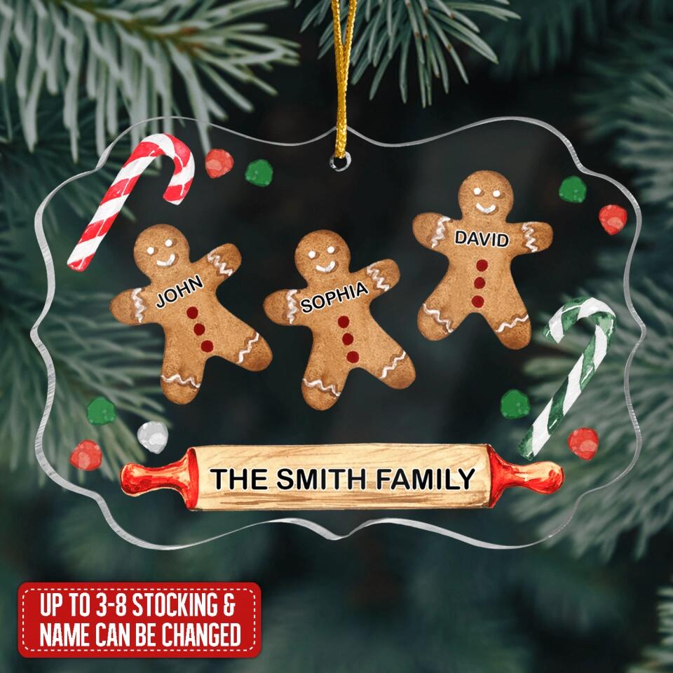 Personalized Ornament - 5 Names, Personalized Christmas Decor, Personalized Family Gifts