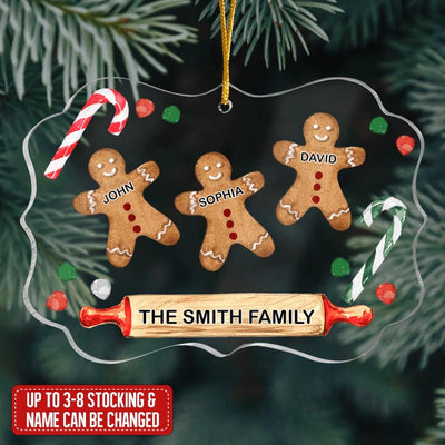 Personalized Ornament - 5 Names, Personalized Christmas Decor, Personalized Family Gifts
