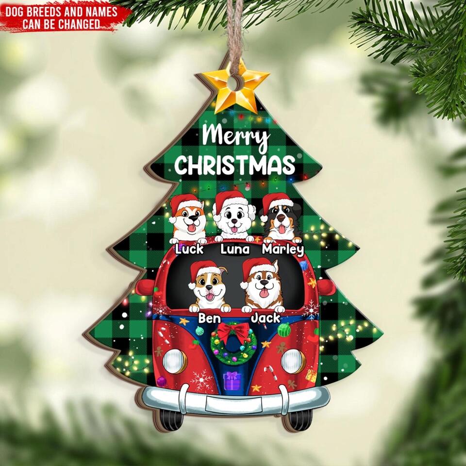 Christmas Tree 2022 Ornaments - Dog Lovers Gift - Dog Mom Gift - Christmas Ornament -  Personalized Dog Ornamert