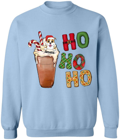 Ho Ho Ho Dog Sweater - Dog Lovers Shirt - Gift For Dog Mom - Dog Mom Shirt - Personalized Dog Shirt