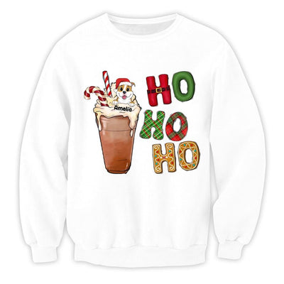 Ho Ho Ho Dog Sweater - Dog Lovers Shirt - Gift For Dog Mom - Dog Mom Shirt - Personalized Dog Shirt