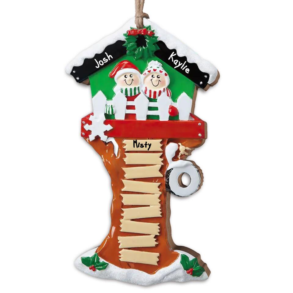 Personalized Christmas Tree House - Christmas Gift - Family Christmas Ornament - Personalized Grandchildren Ornament