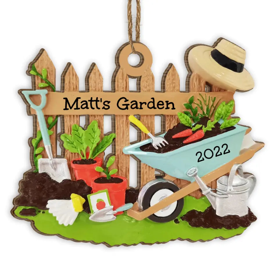 Personalized Gardener Ornament - Gardening Gift - Garden Lover Gift - Gardener Gift Idea - Gardening Personalized Christmas Ornament