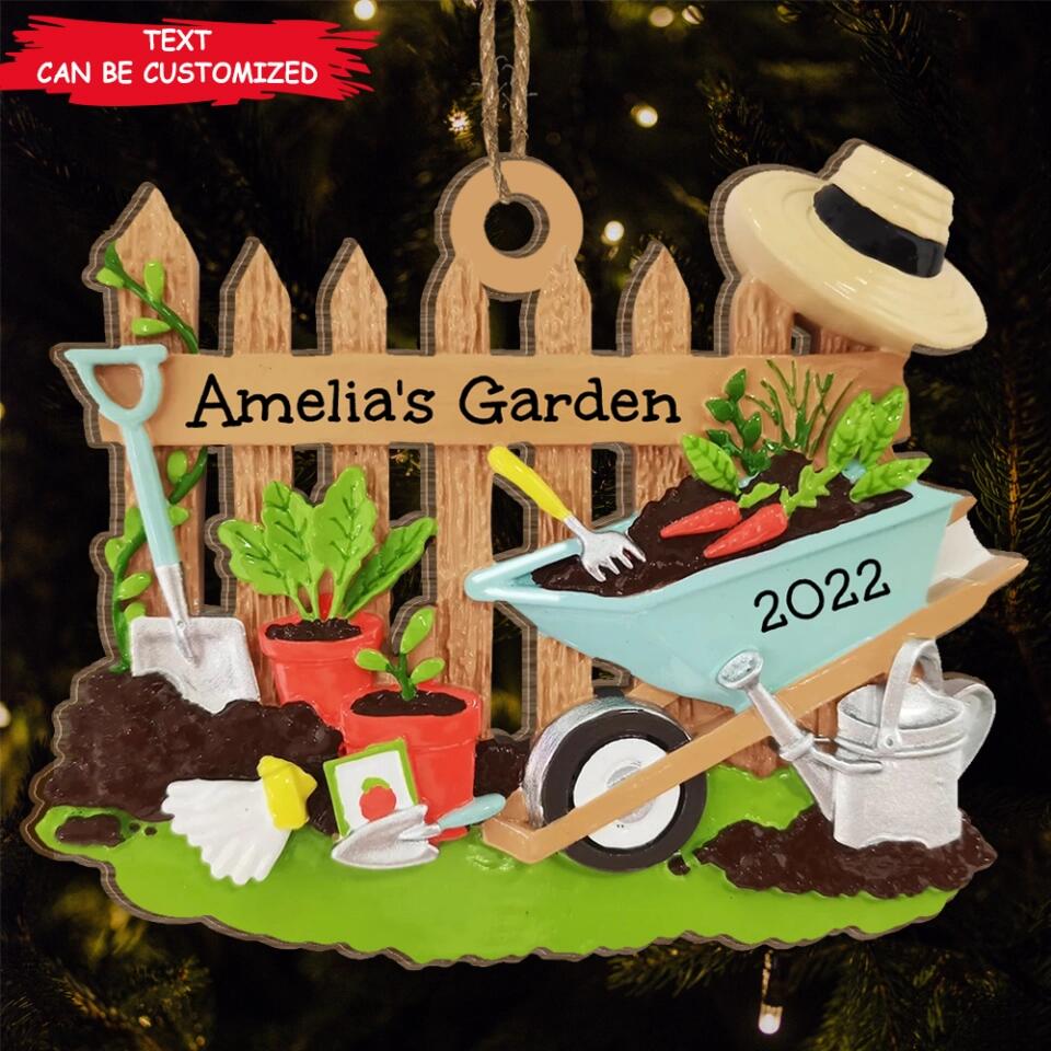 Personalized Gardener Ornament - Gardening Gift - Garden Lover Gift - Gardener Gift Idea - Gardening Personalized Christmas Ornament