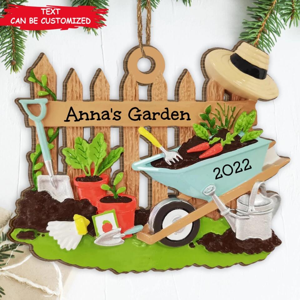 Personalized Gardener Ornament - Gardening Gift - Garden Lover Gift - Gardener Gift Idea - Gardening Personalized Christmas Ornament