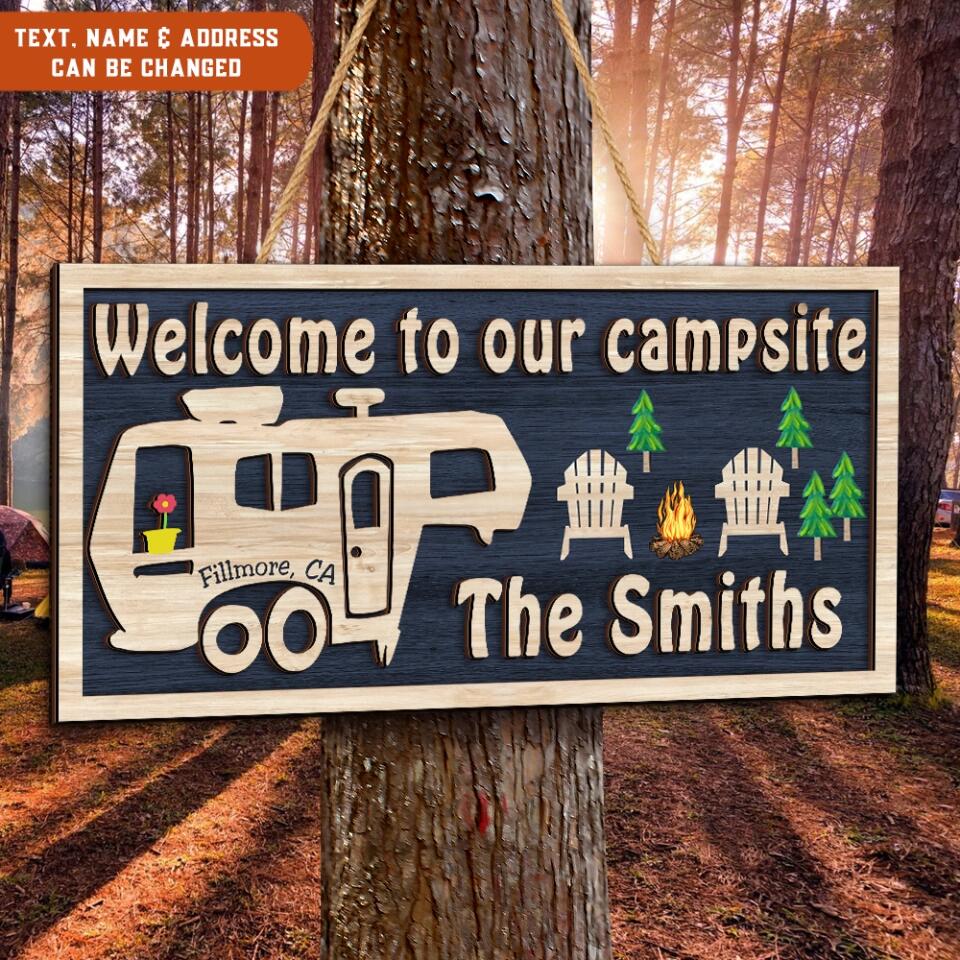 Making Memories That Last A Lifetime, 5th Wheel RV Sign - Personalized 2 Layer Sign, Gift For Camper