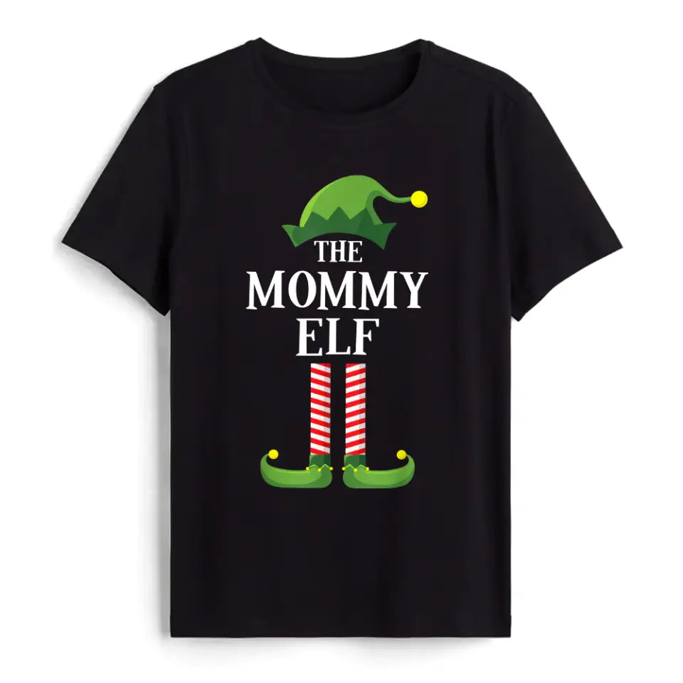 Custom Elf T-Shirt, Funny Elf Shirt, Matching Family Group Christmas Party T-Shirt