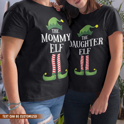 Custom Elf T-Shirt, Funny Elf Shirt, Matching Family Group Christmas Party T-Shirt